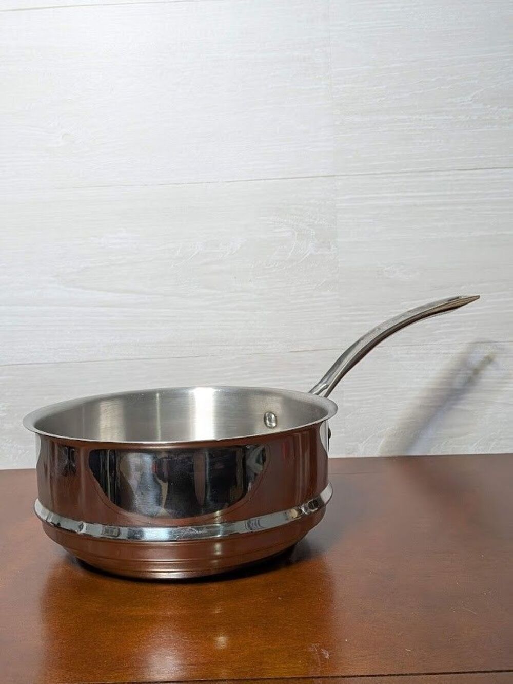 Rare Retired Vintage Spring Switzerland Stainless Steel Double Boiler Insert EUC
